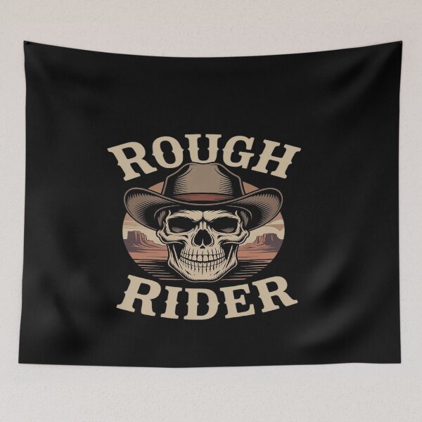 Item preview, Rough Rider Western Golf Skull designed and sold by genkihikki.
