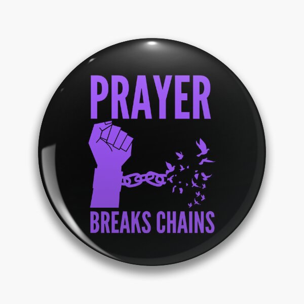 Item preview, Prayer Breaks Chains - Powerful Christian Faith - Purple Design designed and sold by MoriaStore.