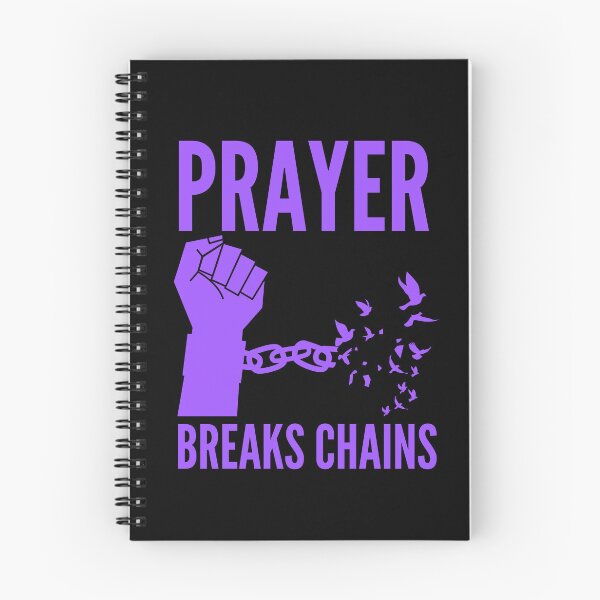 Item preview, Prayer Breaks Chains - Powerful Christian Faith - Purple Design designed and sold by MoriaStore.