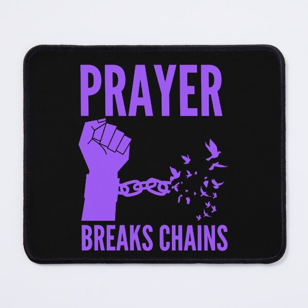 Item preview, Prayer Breaks Chains - Powerful Christian Faith - Purple Design designed and sold by MoriaStore.