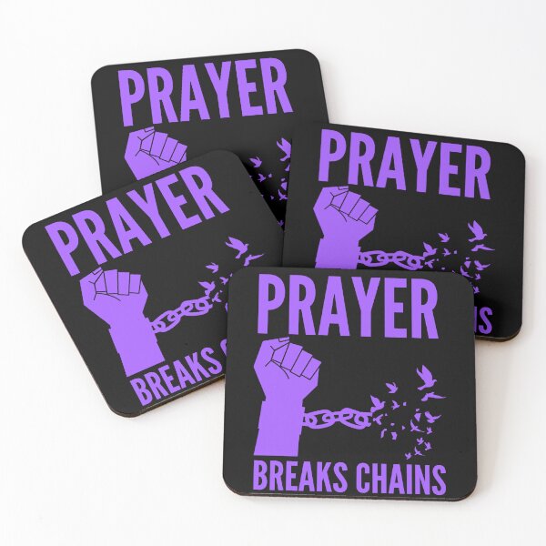 Item preview, Prayer Breaks Chains - Powerful Christian Faith - Purple Design designed and sold by MoriaStore.