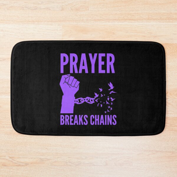 Item preview, Prayer Breaks Chains - Powerful Christian Faith - Purple Design designed and sold by MoriaStore.