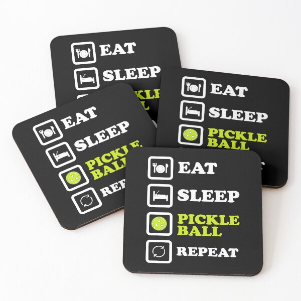 Item preview, Eat Sleep Pickleball Repeat Checklist designed and sold by slimwrleg82.