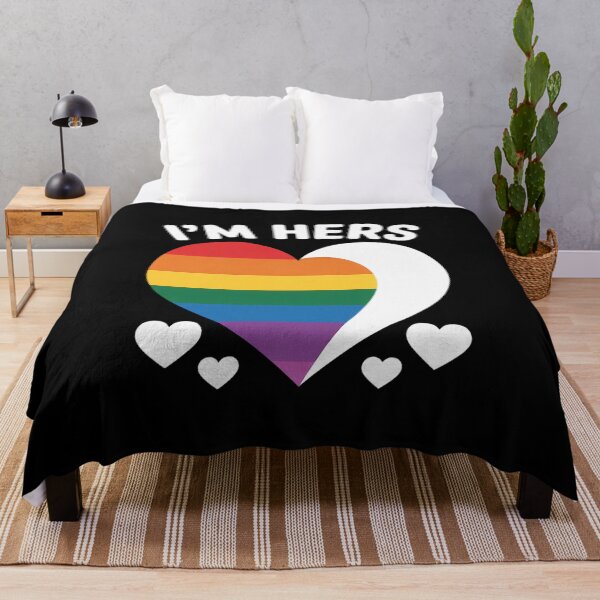 Item preview, Rainbow LGBT Heart I'm hers for couples Gay, Lesbian designed and sold by LindseyKris.