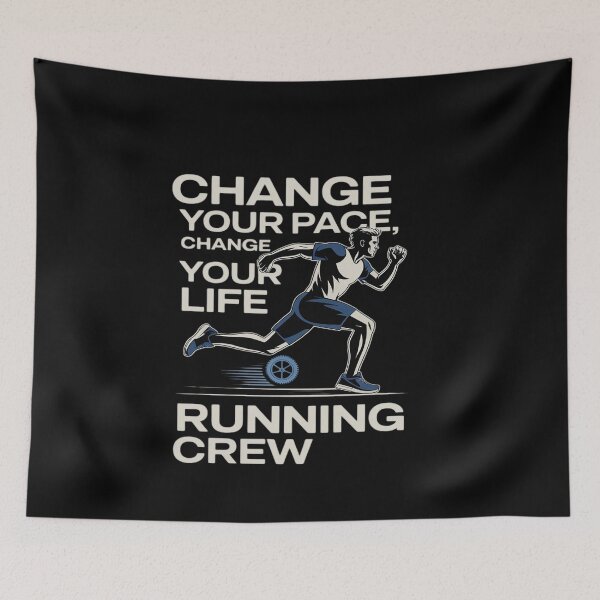 Item preview, Running Crew Track Art Change Your Pace Change Your Life designed and sold by genkihikki.