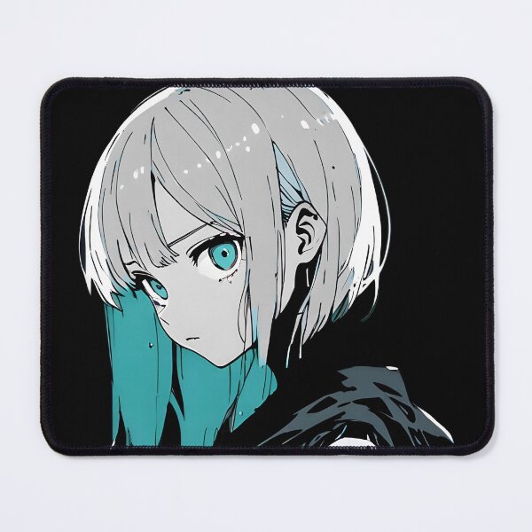 Item preview, ECHO: Monochrome Hooded Lofi | Cute Cyberpunk Anime Girl designed and sold by Sytrics.
