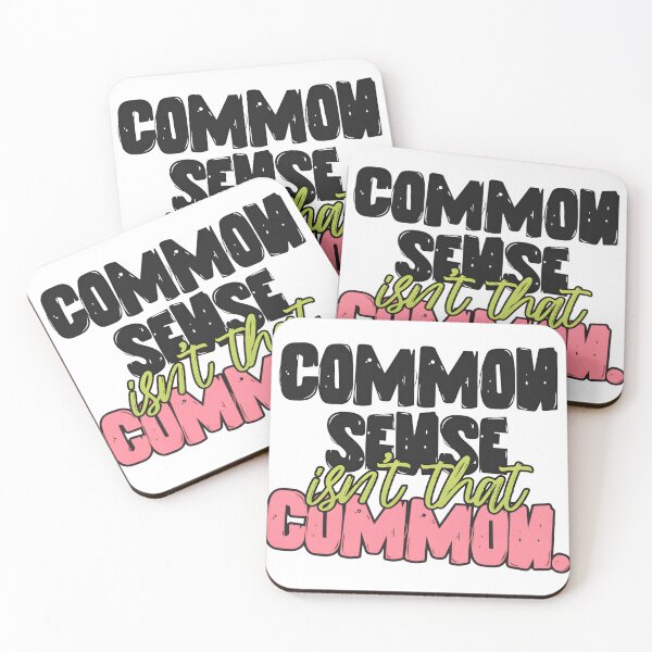 Item preview, Common Sense Isn't That Common Sarcastic Retro Typography Quote designed and sold by Ayarachi.