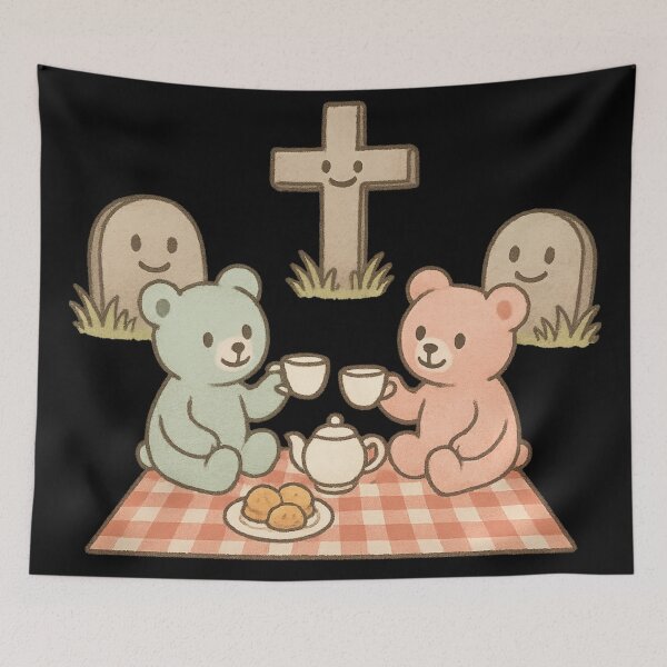 Item preview, Cute Goth Tea Party in a Graveyard designed and sold by Mouraludia.