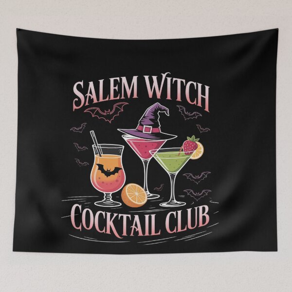 Item preview, Salem Witch Cocktail Club Spellbinding Cocktails Halloween designed and sold by genkihikki.