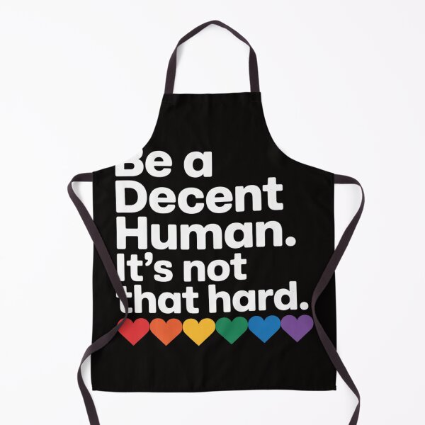 Item preview, LGBT Heart Retro Be A Decent Human It's Not That Hard designed and sold by HudsonErik.