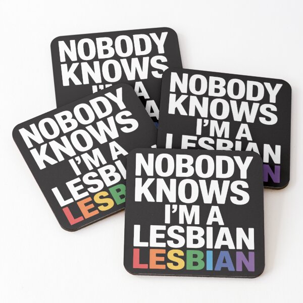 Item preview, Nobody Knows I'm A Lesbian LGBT Pride designed and sold by HudsonErik.