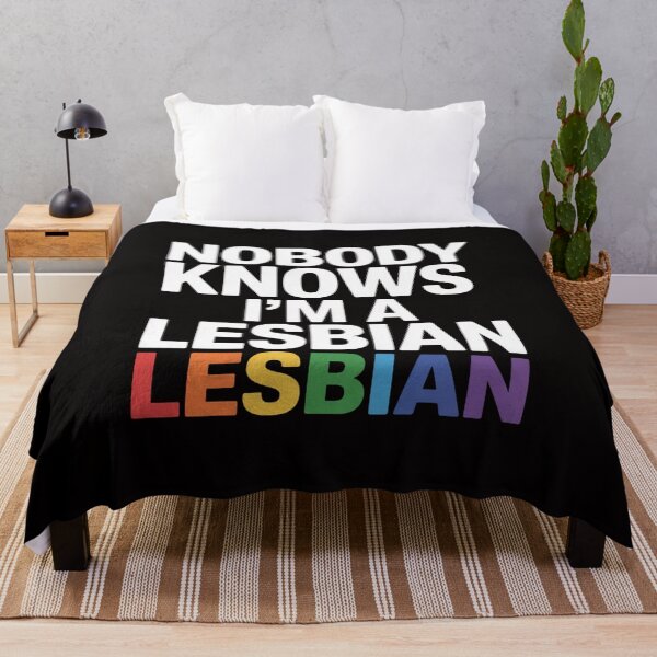 Item preview, Nobody Knows I'm A Lesbian LGBT Pride designed and sold by HudsonErik.