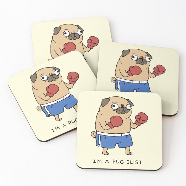 Item preview, I’m a Pug-ilist Funny Pug Boxer designed and sold by Imaginationbeyond.