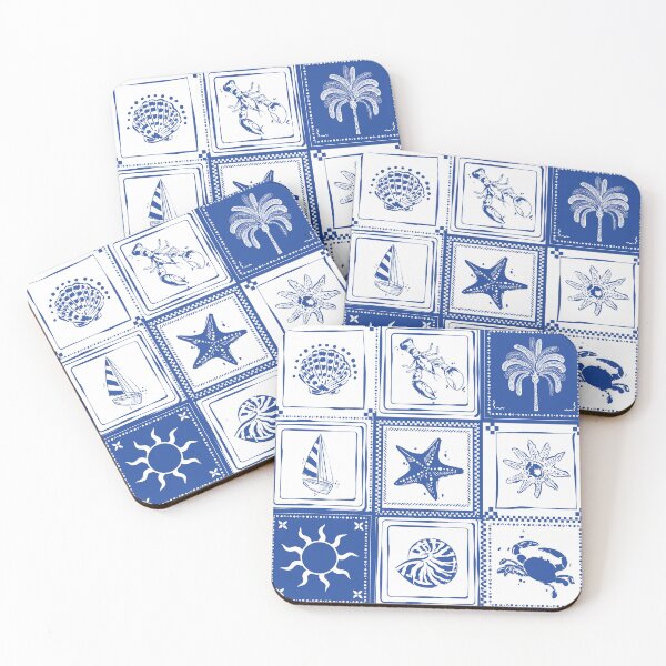 Item preview, Mediterranean Nautical Pattern, Coastal Summer, Italy, Greece, Portugal, Spain designed and sold by MerchSearchCO.