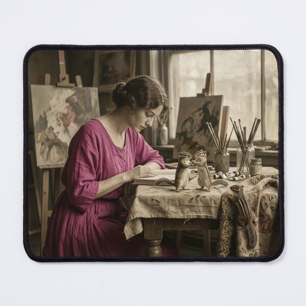 Item preview, Woman Reading While Chipmunks Dance designed and sold by Tridentulus.