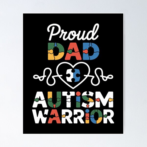 Item preview, Proud Autism Dad Autism Awareness Warrior Matching Family designed and sold by LindseyKris.