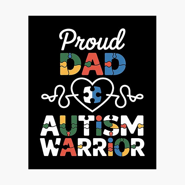 Item preview, Proud Autism Dad Autism Awareness Warrior Matching Family designed and sold by LindseyKris.