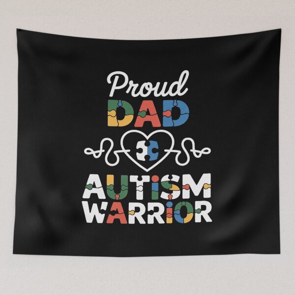 Item preview, Proud Autism Dad Autism Awareness Warrior Matching Family designed and sold by LindseyKris.