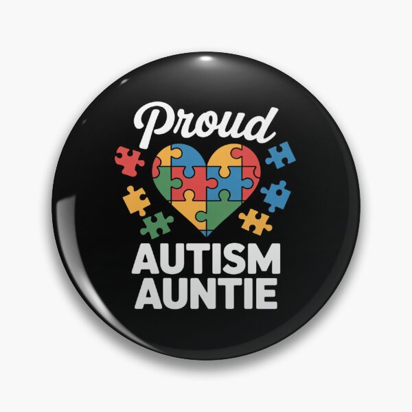 Item preview, Proud Autism Auntie Autism Awareness Heart Tee Gift designed and sold by LindseyKris.