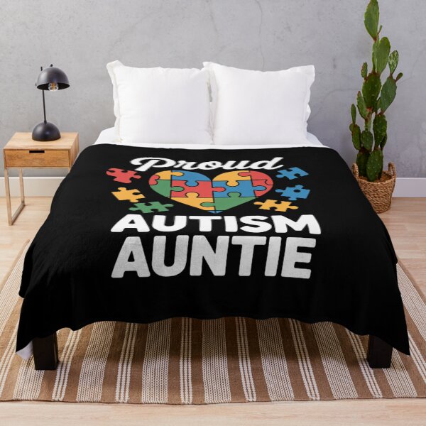 Item preview, Proud Autism Auntie Autism Awareness Heart Tee Gift designed and sold by LindseyKris.