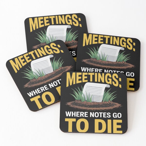 Item preview, Sarcastic Coffee Lovers Office, Life Humor Meetings Notes designed and sold by genkihikki.