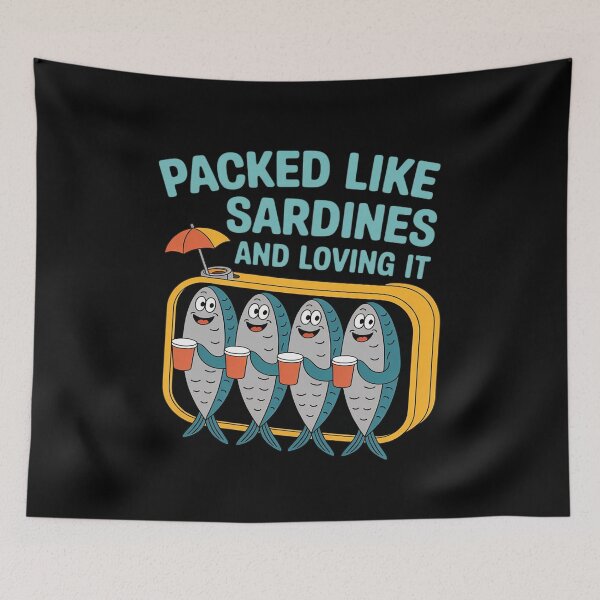 Item preview, Sardine Summer Tin Fish Coastal Grandma Retro Beach Life Tee (1) designed and sold by ProudForFunny.
