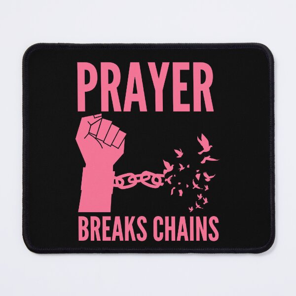 Item preview, Prayer Breaks Chains - Powerful Christian Faith - Pink Design designed and sold by MoriaStore.