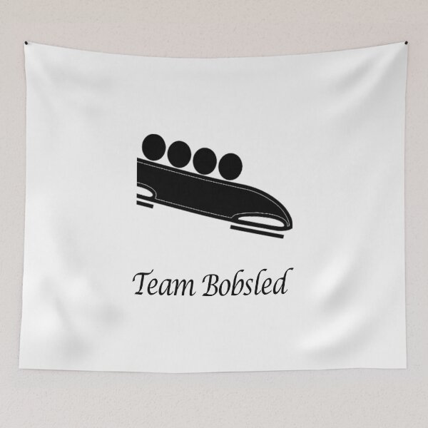 Item preview, ZPS Winter Sports Team Bobsled Silhouette Black designed and sold by ZaryaParx.