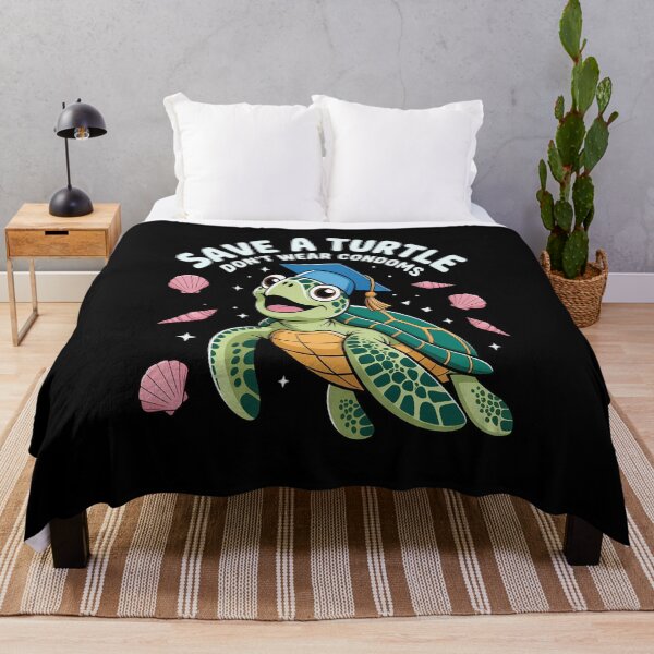 Item preview, Save a Turtle Don’t Wear Condoms designed and sold by ProudForFunny.