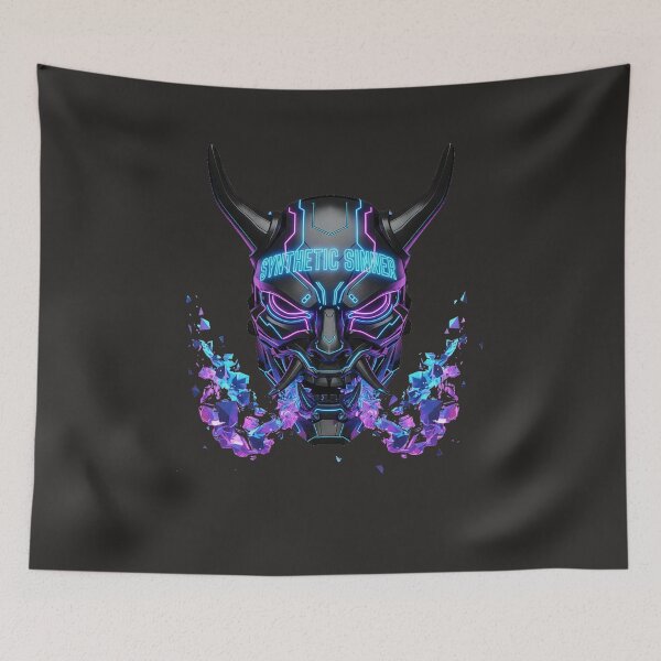 Item preview, Cyber Oni Hacker - Digital Anonymity Mask designed and sold by Thaivi Design.