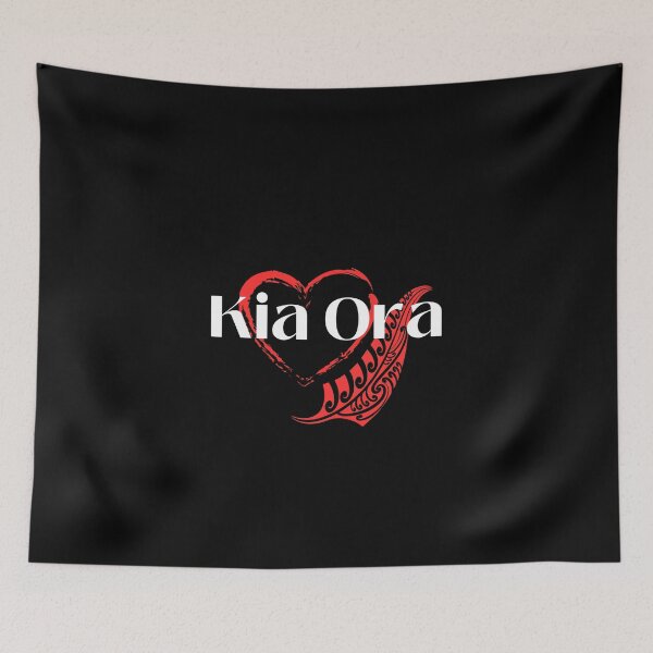 Item preview, Kia Ora Maori Inspired T-Shirt New Zealand Indigenous Style Art designed and sold by AtarangiDesigns.