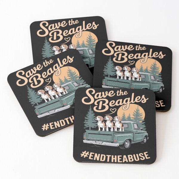 Item preview, Save The Beagles End Animal Abuse Vintage Dog designed and sold by ProudForFunny.