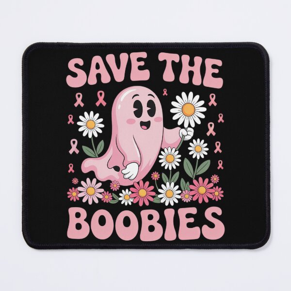 Item preview, Save The Boobies Breast Cancer Awareness Ghost designed and sold by ProudForFunny.