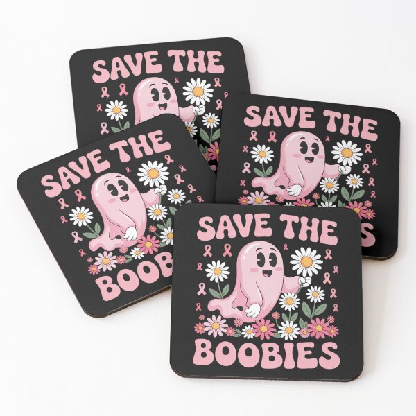 Item preview, Save The Boobies Breast Cancer Awareness Ghost designed and sold by ProudForFunny.