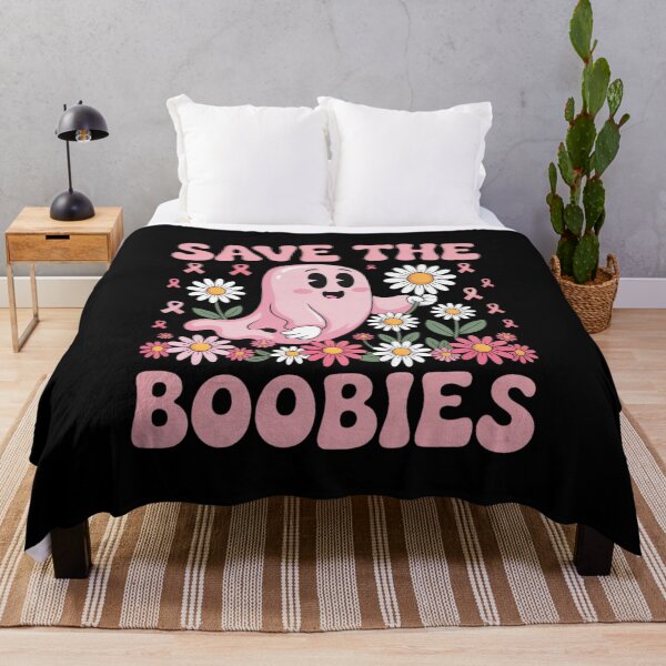 Item preview, Save The Boobies Breast Cancer Awareness Ghost designed and sold by ProudForFunny.