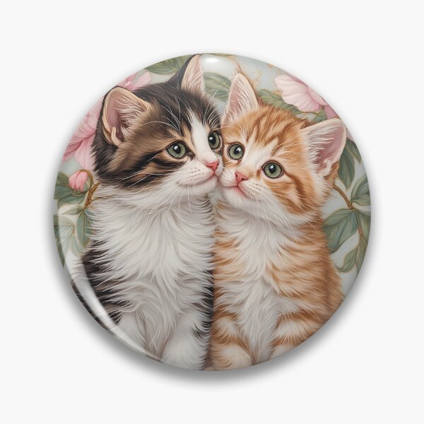 Item preview, A couple of cute kittens among the peonies. designed and sold by Natalia-Vlad.