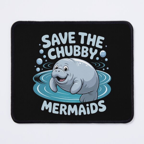 Item preview, Save The Chubby Manatee Cute Mermaids Ocean designed and sold by ProudForFunny.