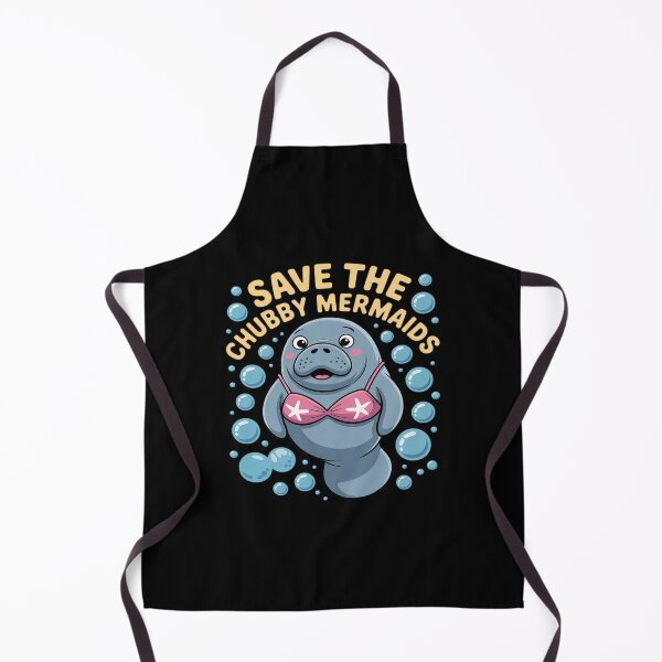 Item preview, Save The Chubby Manatee Mermaids Ocean Conservation designed and sold by ProudForFunny.