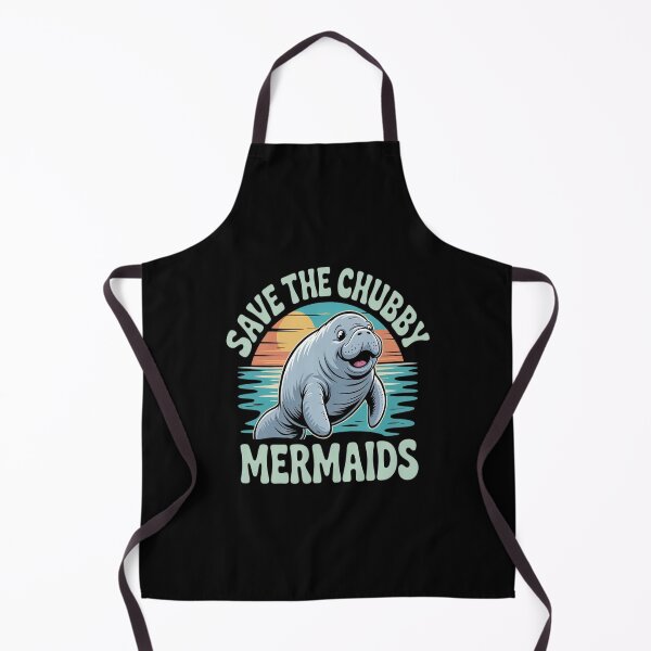 Item preview, Save The Chubby Manatee Ocean Mermaids Conservation designed and sold by ProudForFunny.