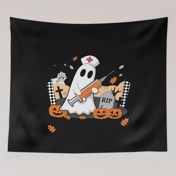 Item preview, Say Boo to Flu Halloween Ghost Nurse Boo to The Flu designed and sold by ProudForFunny.