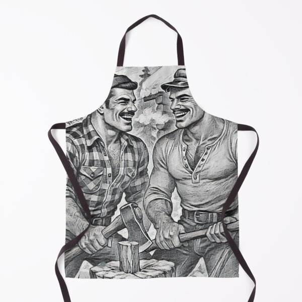 Item preview, Stumped Tom of Finland Tribute Lumberjack Gay Bears Pencil Graphic Design designed and sold by ItsAKinkThing.