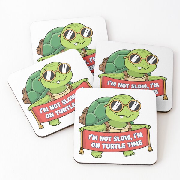 Item preview, “I’m Not Slow, I’m On Turtle Time – Funny Turtle Cartoon T-Shirt” designed and sold by Muzgle.