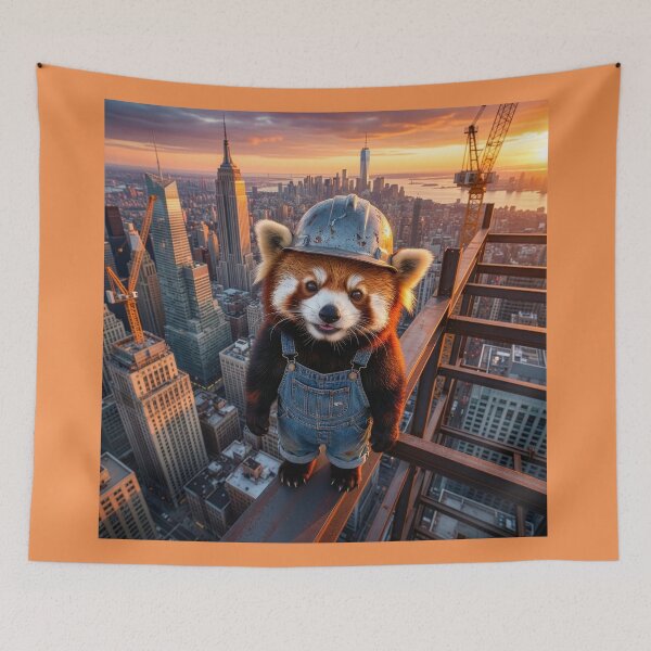 Item preview, Red Panda on a Sky High Girder designed and sold by Tridentulus.