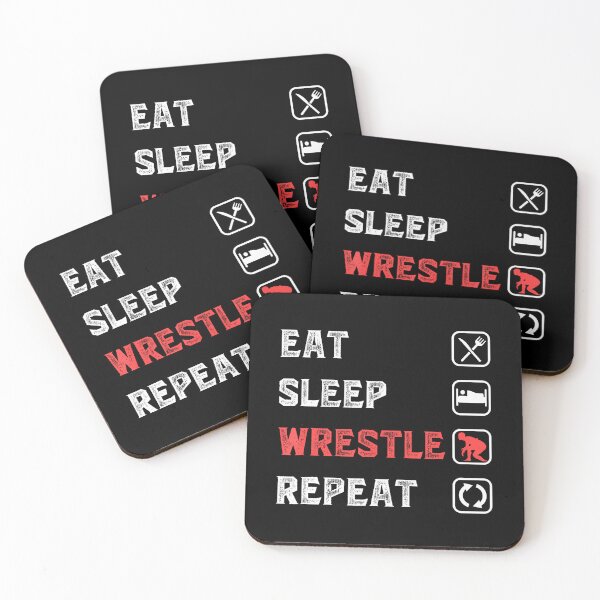 Item preview, Eat Sleep Wrestle Repeat Sport Wrestlers Wrestler Wrestling designed and sold by endabettyau.
