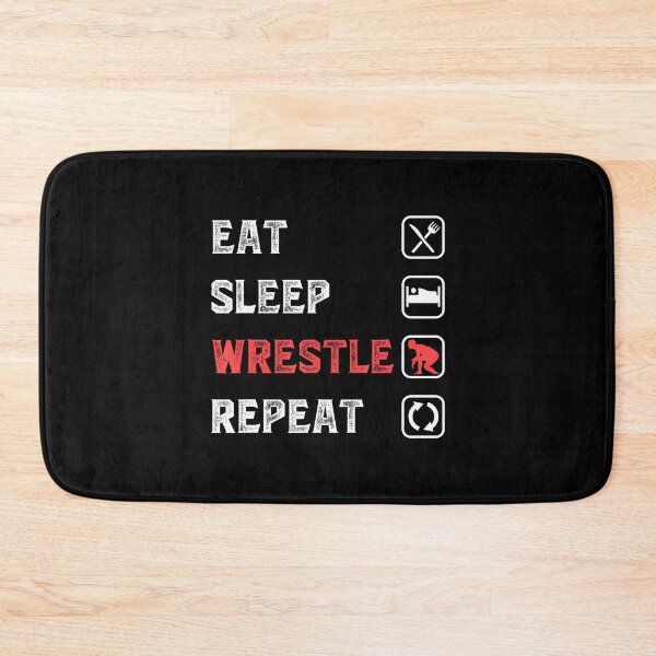 Item preview, Eat Sleep Wrestle Repeat Sport Wrestlers Wrestler Wrestling designed and sold by endabettyau.
