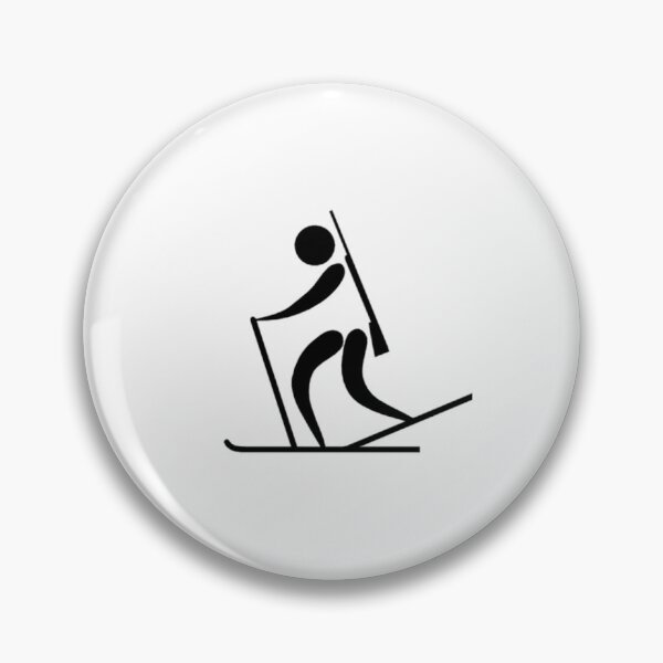 Item preview, ZPS Winter Sports Biathlon Skiier Silhouette Black designed and sold by ZaryaParx.