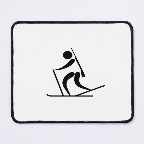 Item preview, ZPS Winter Sports Biathlon Skiier Silhouette Black designed and sold by ZaryaParx.