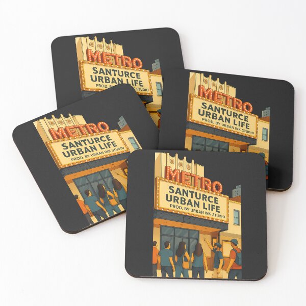 Item preview, CINE METRO - Santurce Urban Life - Vintage Art designed and sold by Urban-InkStudio.