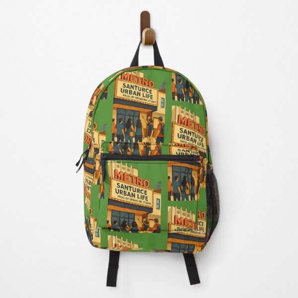 Item preview, CINE METRO - Santurce Urban Life - Vintage Art designed and sold by Urban-InkStudio.