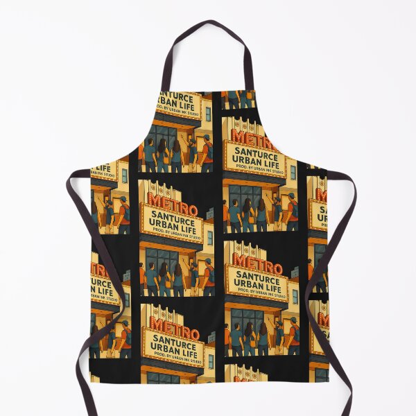 Item preview, CINE METRO - Santurce Urban Life - Vintage Art designed and sold by Urban-InkStudio.